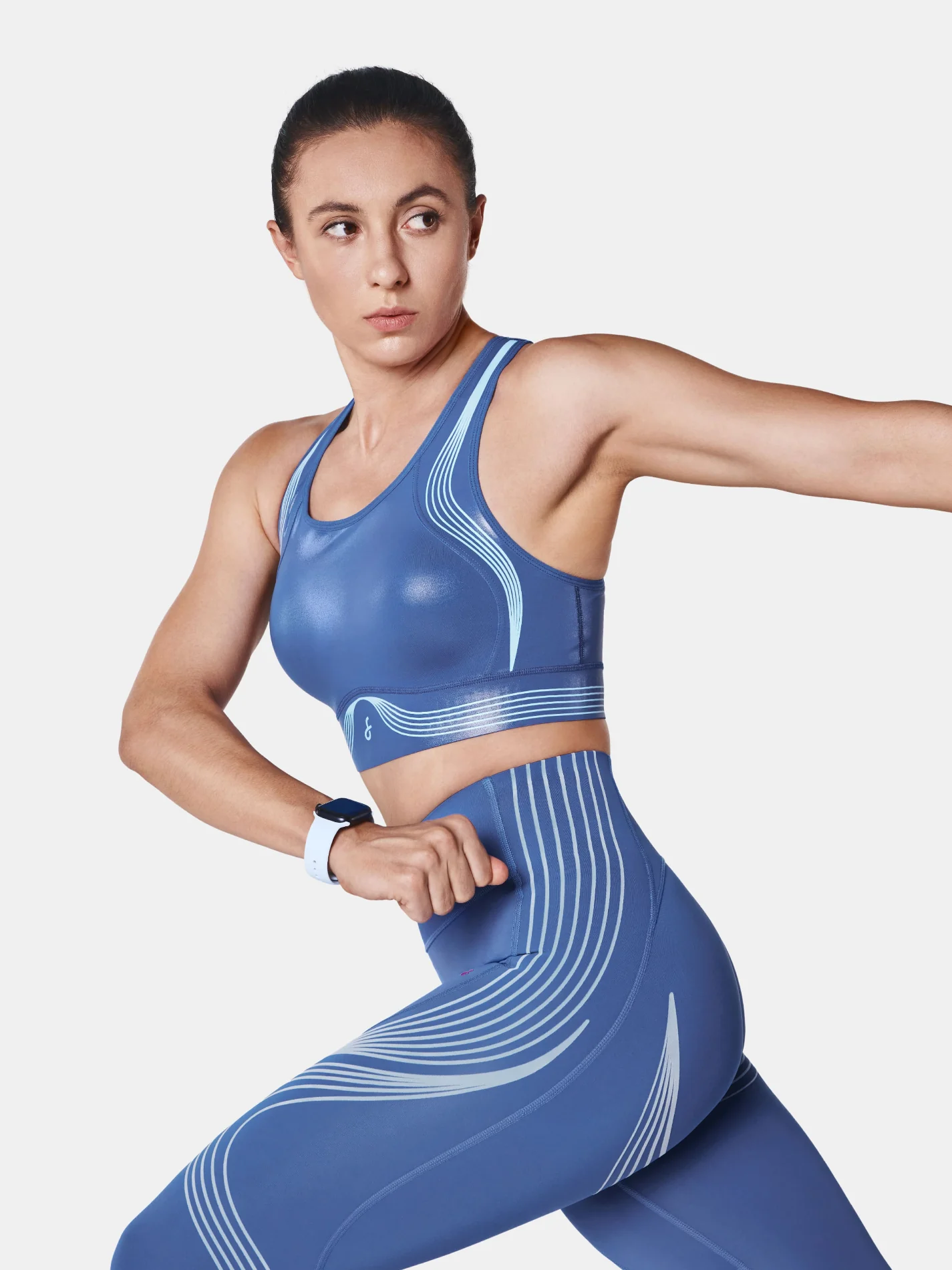 Body Sculpt Glossy Leather Sports Bra - Image 16