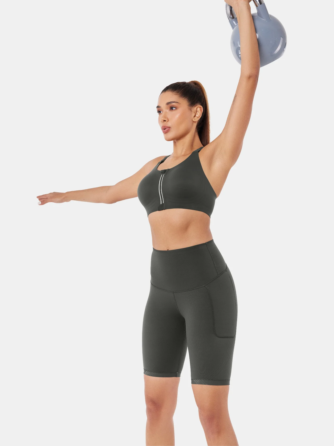 Body Sculpt Side Pocket 9" Biker Shorts (Reversible Wear) - Image 9