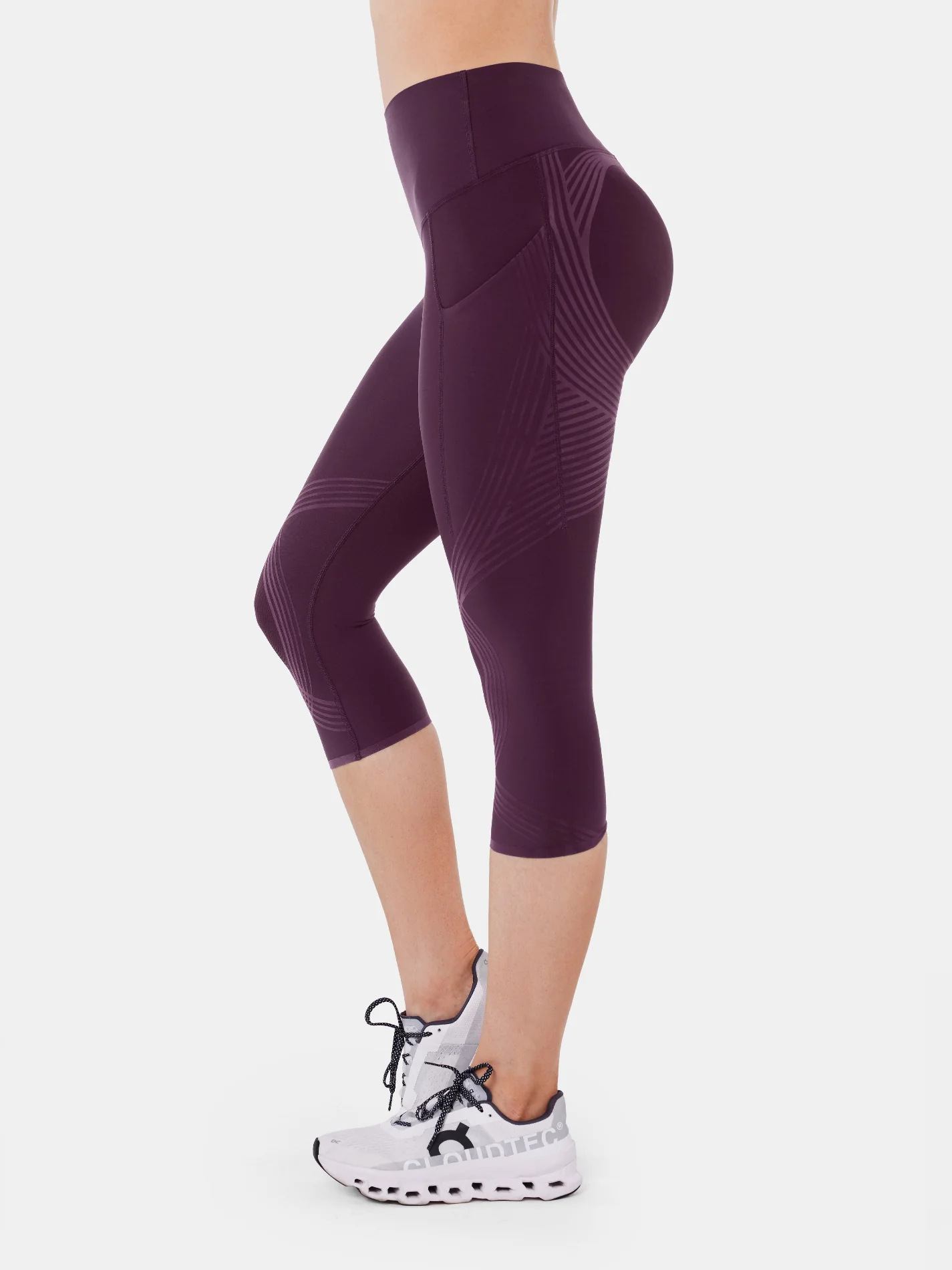 Body Sculpt Side Pocket Capri Leggings - Image 3