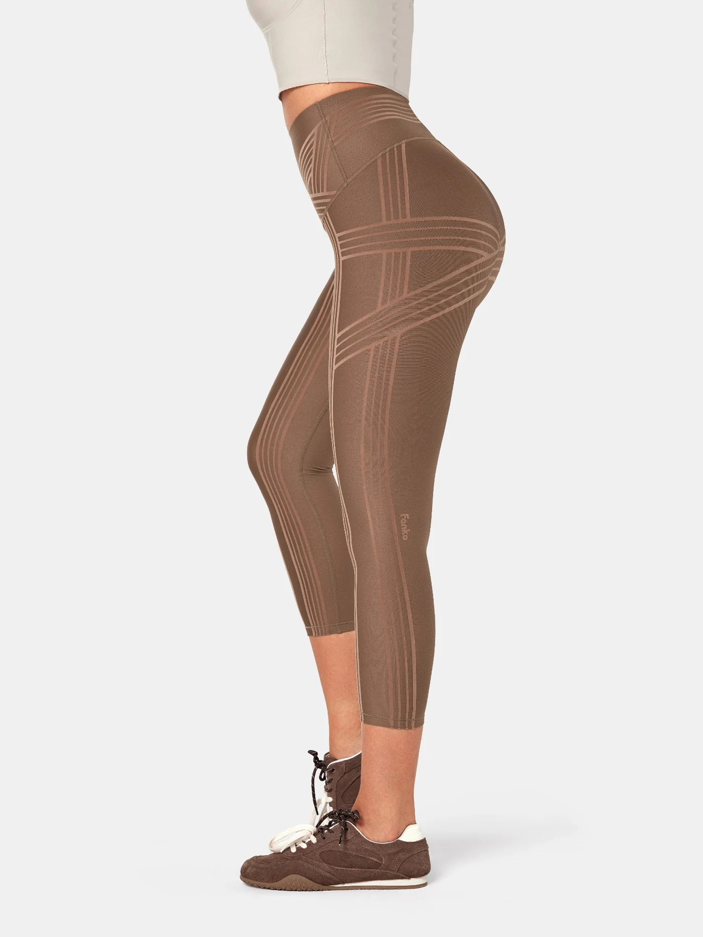 PowerBand Resistance 7/8 Leggings (Reversible Wear) - Image 4