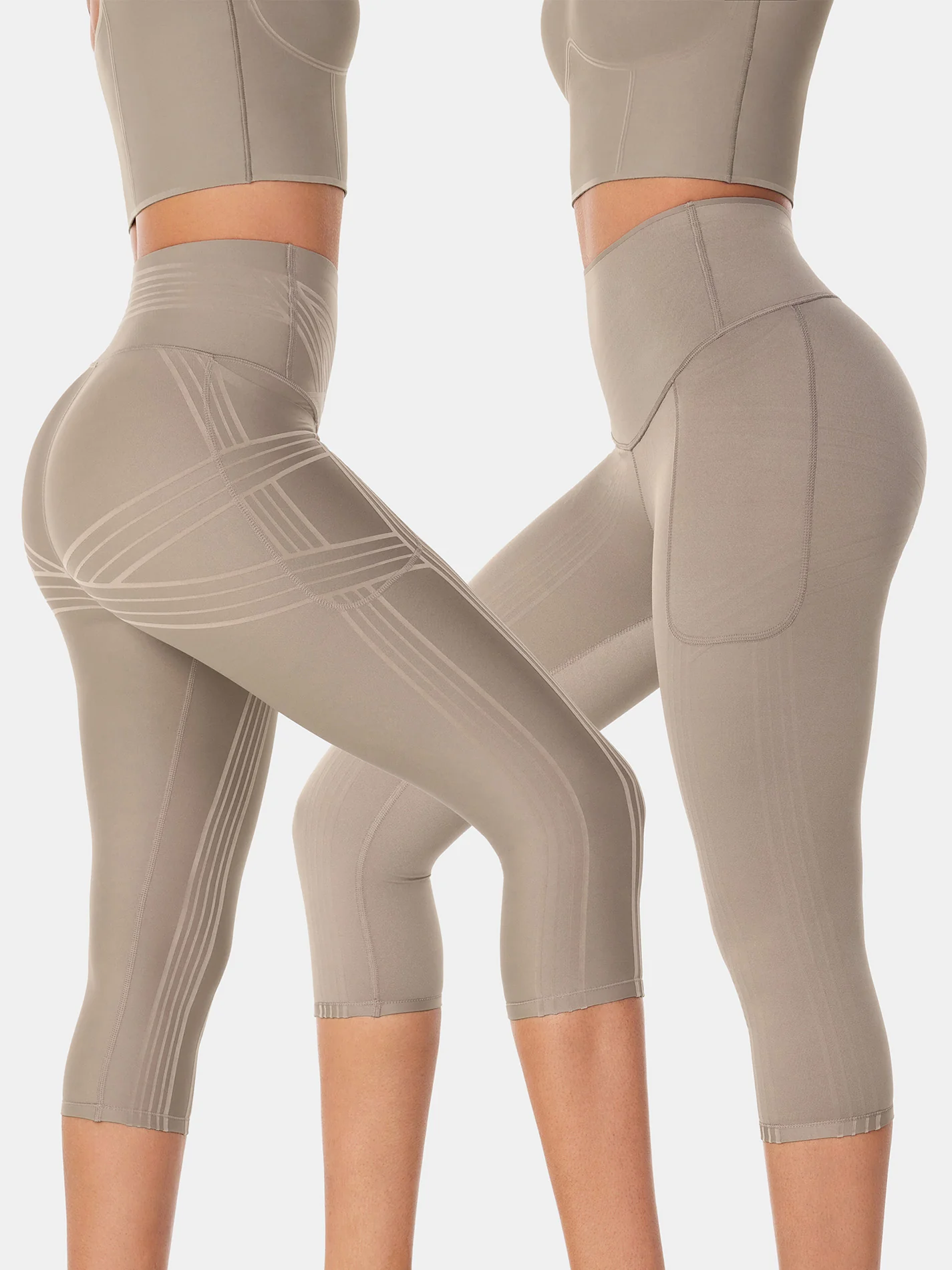 PowerBand Resistance Capri Leggings (Reversible Wear) - Image 26