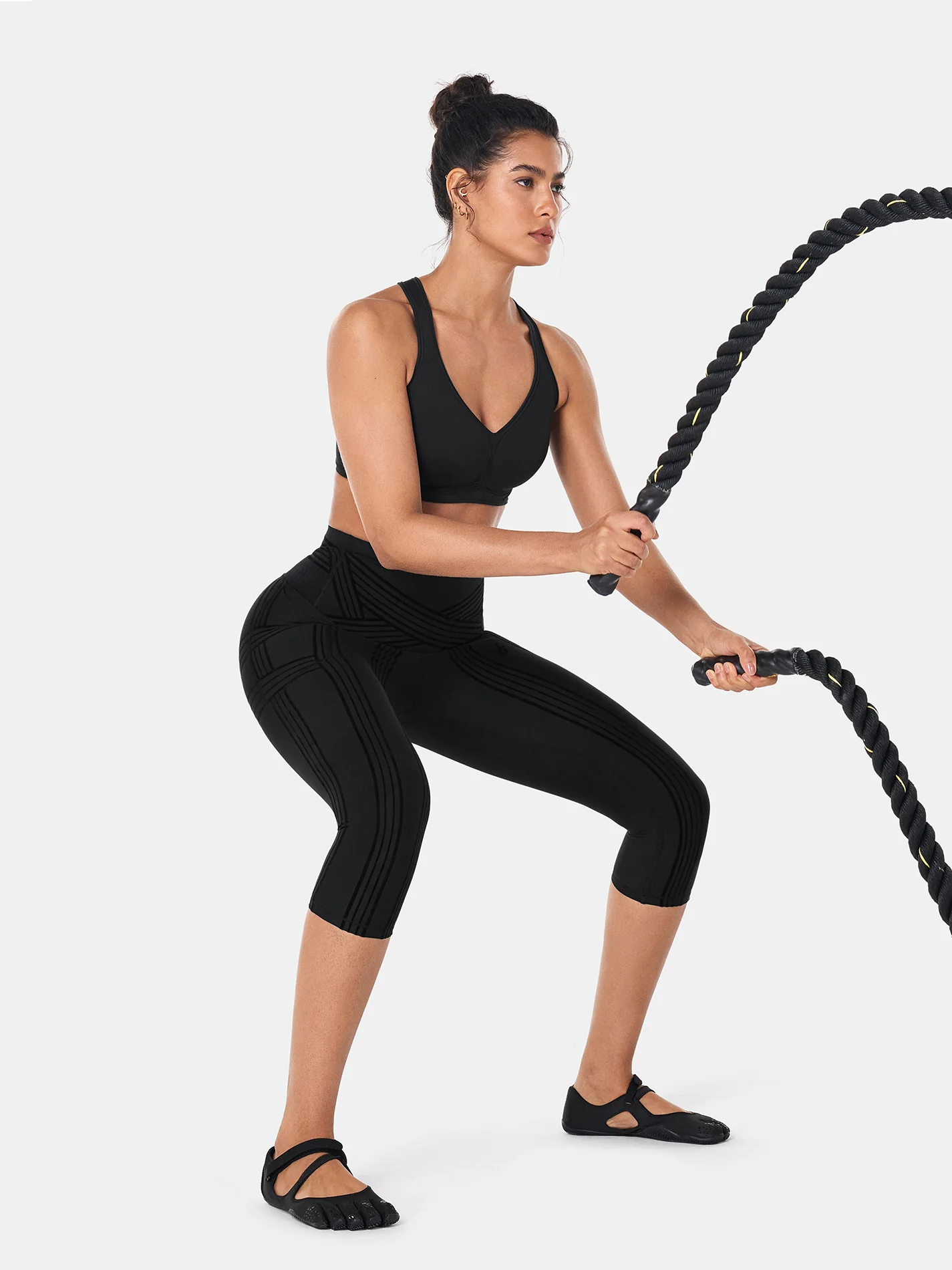 PowerBand Resistance Capri Leggings (Reversible Wear) - Image 5