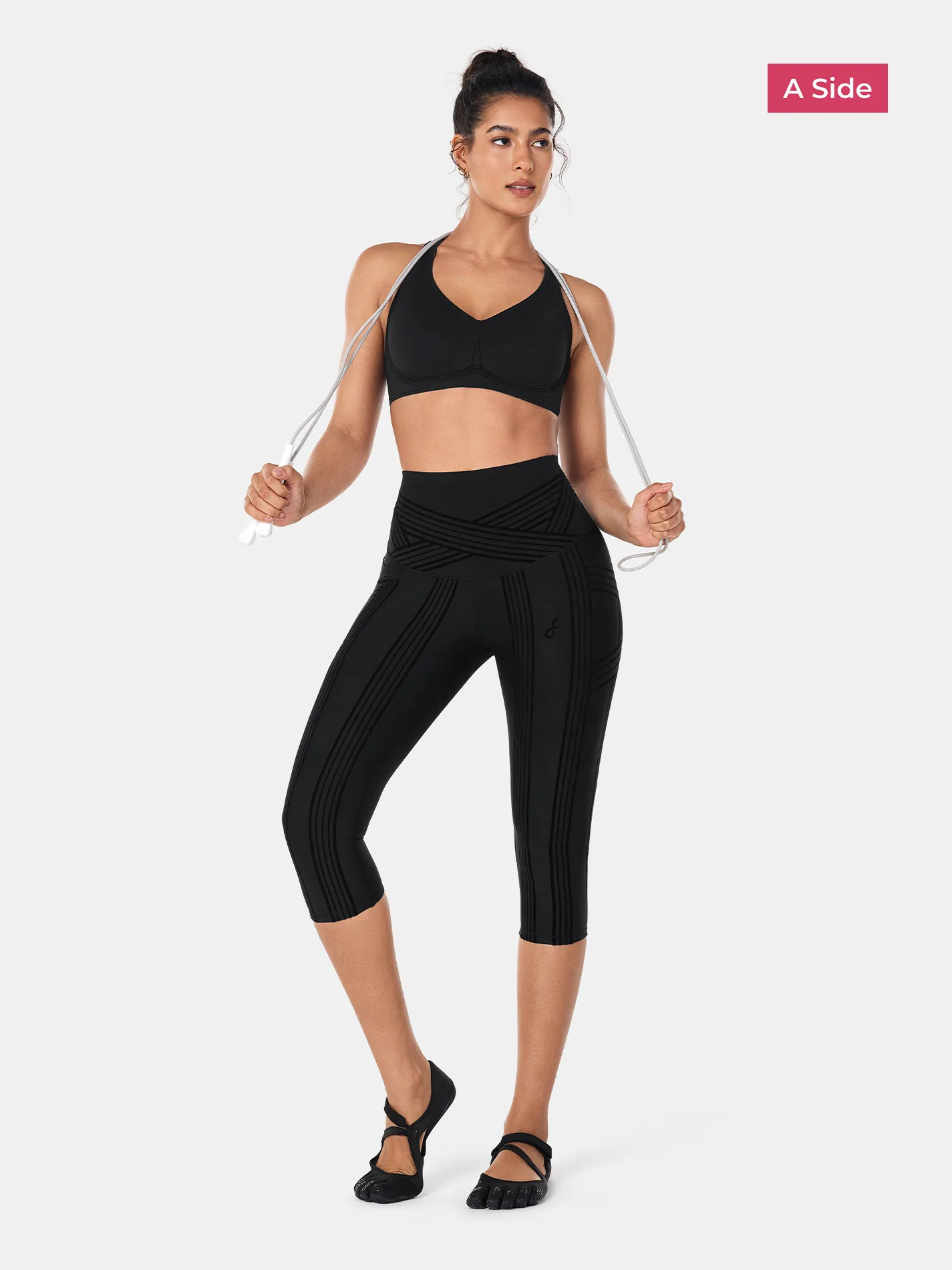 PowerBand Resistance Capri Leggings (Reversible Wear) - Image 6